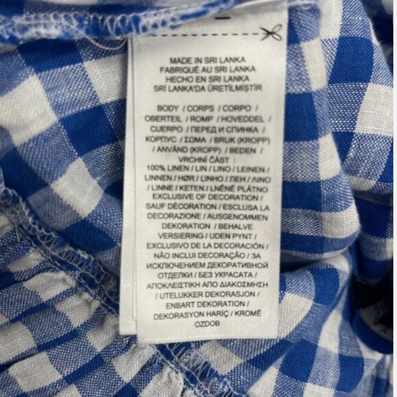 Lauren Ralph Lauren NWT Black Label Blue Gingham Tiered Check Maxi Skirt - Picture 12 of 13